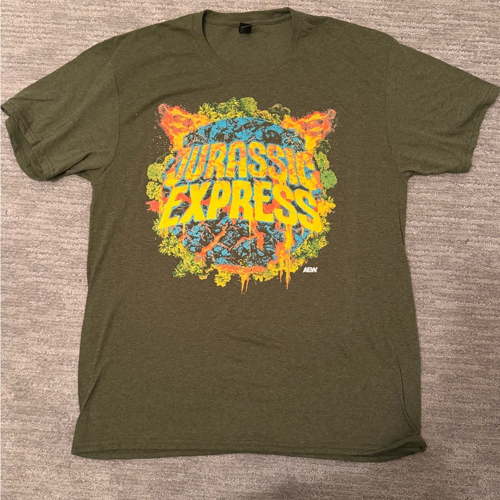 Jurassic Express AEW T-Shirt -Size Large